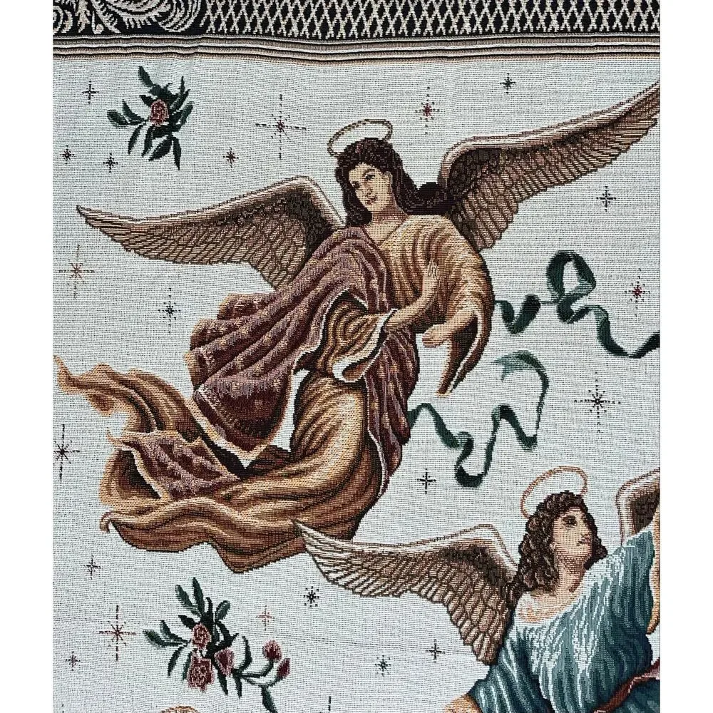 Trio Of Angels Tapestry Throw 50” x 70”